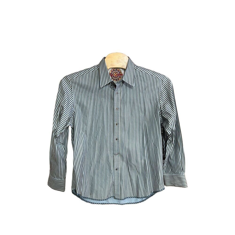 Robert Graham Extra Large (XL) Flip Cuff Striped Long Sleeve Shirt